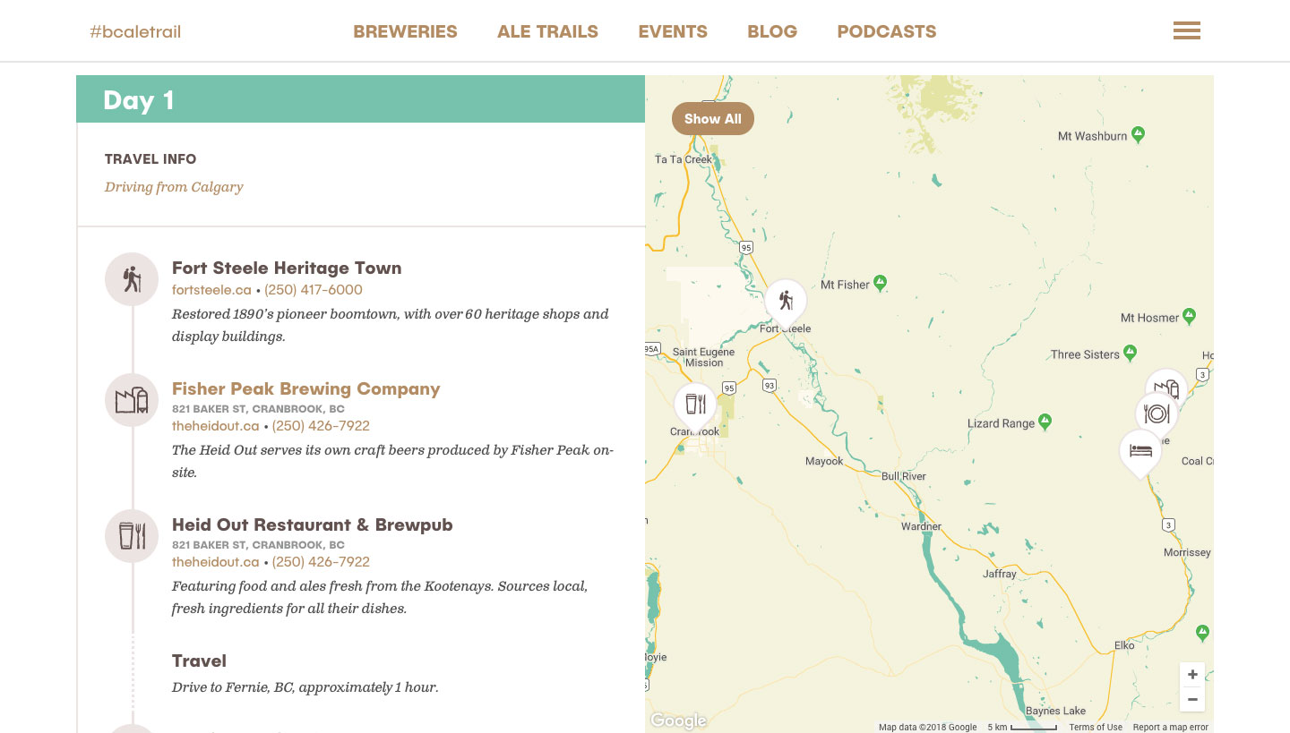 Website Ale Trail View