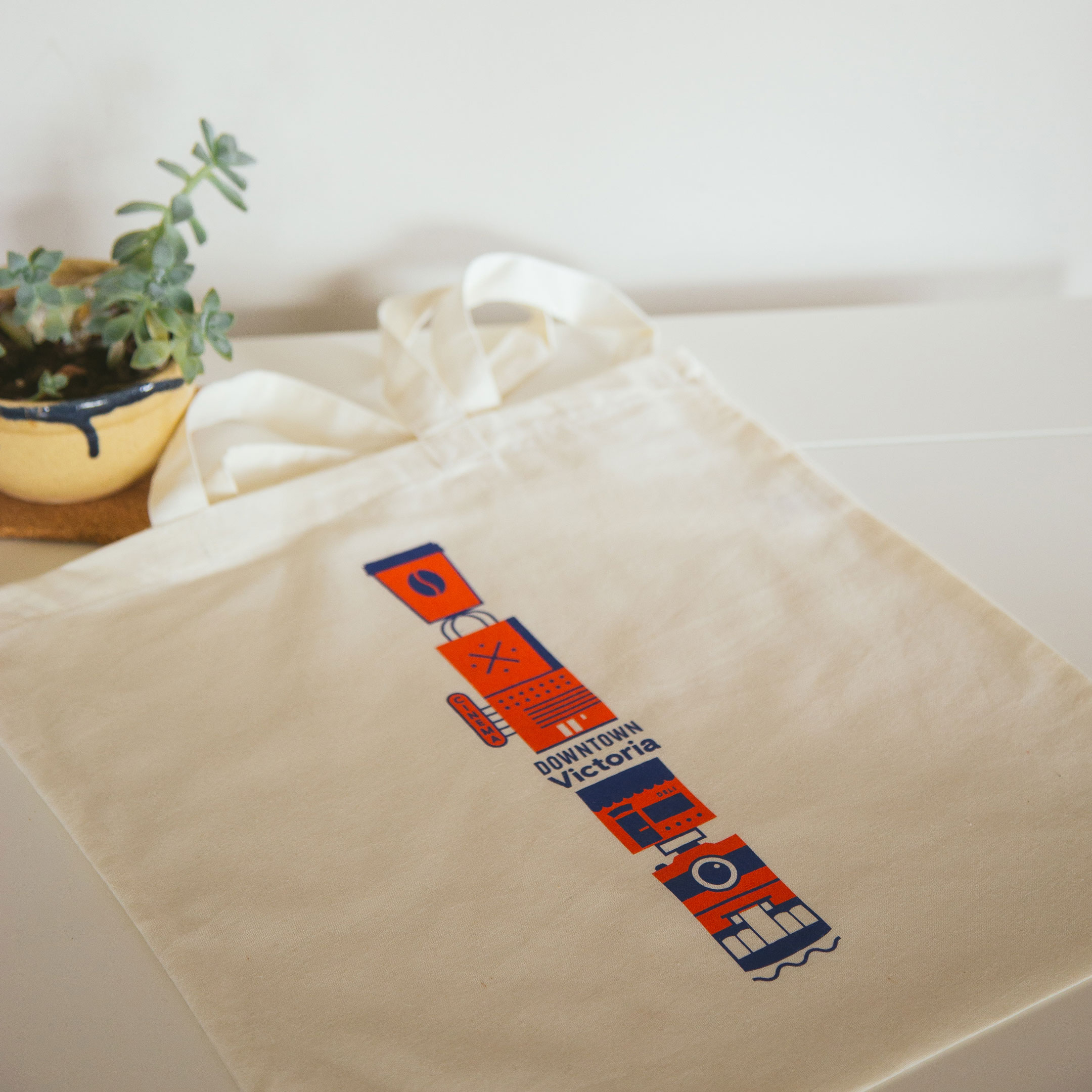 Downtown Victoria Tote Bag Design
